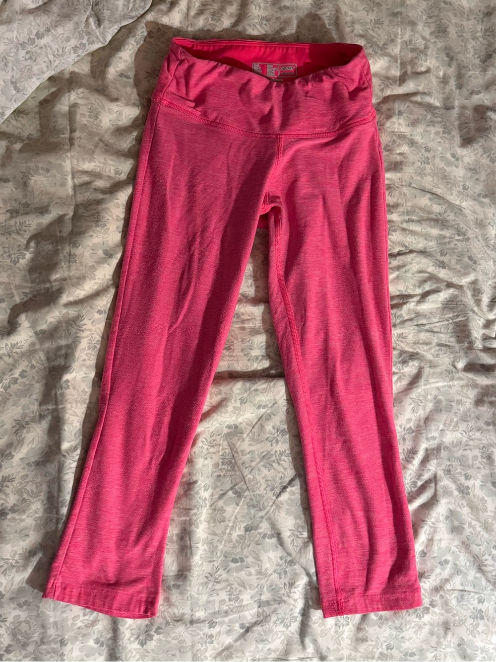 New Balance Hot Pink Girls' Athletic Leggings